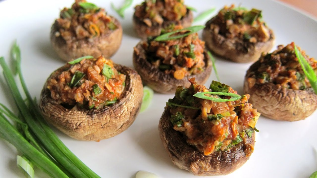 Vegetarian Slow-Cooker Stuffed Mushrooms – Food and Wine. A quick and tasty vegetarian appetizer!